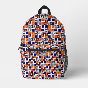 spielerisches Halloween-Muster Bedruckter Rucksack