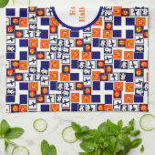 spielerisches Halloween-Muster Geschirrtuch (Gefaltet)