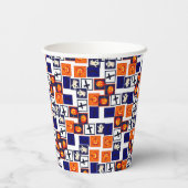 spielerisches Halloween-Muster Pappbecher (Rückseite)