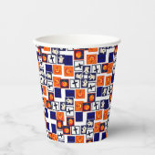 spielerisches Halloween-Muster Pappbecher (Vorderseite)