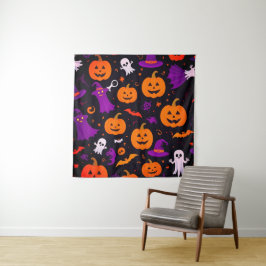 spielerisches Halloween Wandteppich