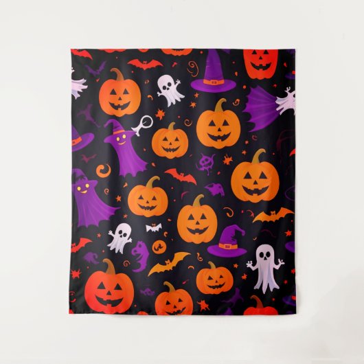 spielerisches Halloween Wandteppich (Vorderseite)