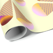 Spielerisches Ice Creme Cone Design Geschenkpapier (Rolleneckpunkt)