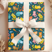 Spielerisches Kitty & Fish Cat Lover's Geschenkpapier