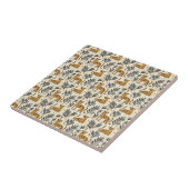 Spielerisches Leopard-Dschungelmuster Fliese (Seite)