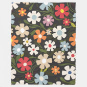 Spielerisches Multicolor-Blumengesteck mit schwarz Fleecedecke (Vorderseite)
