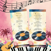 spielerisches musikalisches Wasserfarbenmenü Programm