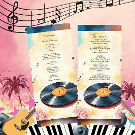 spielerisches musikalisches Wasserfarbenmenü Programm