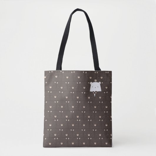 Spielerisches Muster der Bärenfassade Tasche (Vorderseite)
