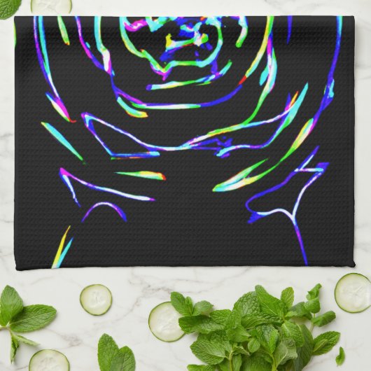 Spielerisches Muster Geschirrtuch (Gefaltet)