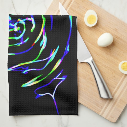 Spielerisches Muster Geschirrtuch (Viertel Falte)