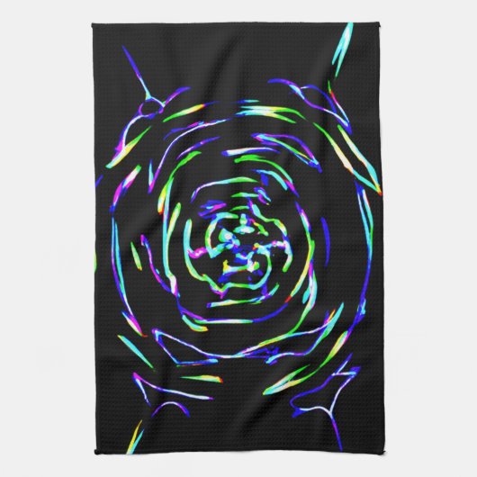 Spielerisches Muster Geschirrtuch (Vertikal)