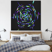 Spielerisches Muster Leinwanddruck (Insitu (Schlafzimmer))