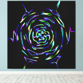 Spielerisches Muster Leinwanddruck (Insitu (Holzboden))