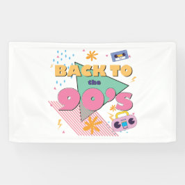 Spielerisches Nostalgie-Design Banner