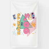 Spielerisches Nostalgie-Design Banner (Vertikal)