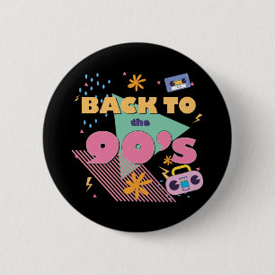 Spielerisches Nostalgie-Design Button