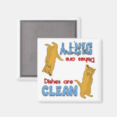 Spielerisches Orange Cat Lovers Geschirrspülmagazi Magnet (Vorderseite/Rückseite)