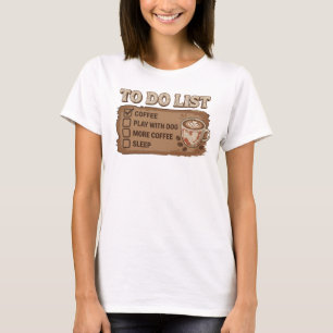 Spielerisches Orange KAFFEE SPIEL MIT DEM HUND Gra T-Shirt