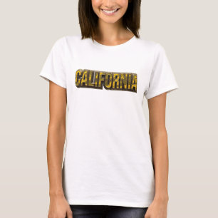 Spielerisches Orange KALIFORNIEN Slogan T-Shirt