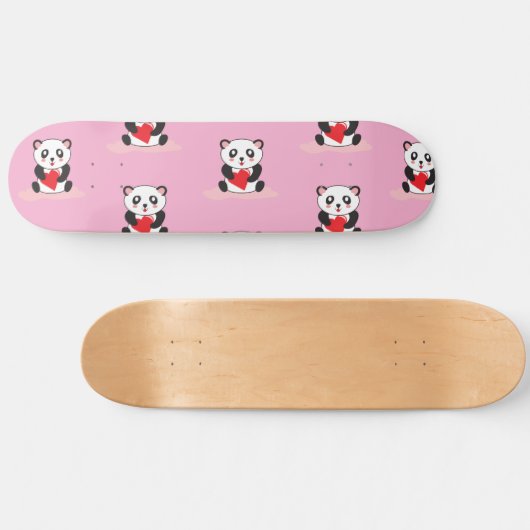 Spielerisches Panda Skateboard für alle Altersgrup (Horizontal)