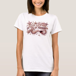 Spielerisches Pink GLAS HALB VOLL TYP VON PERSON T T-Shirt