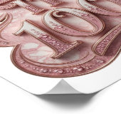 Spielerisches Pink KEEP IT 100 Grafikdesign Poster (Ecke)