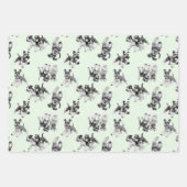 Spielerisches Schnauzer Dog Pattern Geschenkpapier Set (Vorderseite 3)