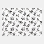 Spielerisches Schnauzer Dog Pattern Geschenkpapier Set (Vorderseite 2)