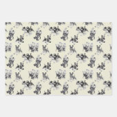 Spielerisches Schnauzer Dog Pattern Geschenkpapier Set (Vorderseite)