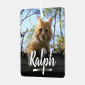 Spielerisches Schreiben Foto Weihnachten Ornament Aus Metall (Vorderseite links)