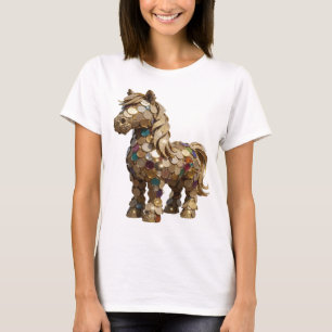 Spielerisches Silber ABSTRAKTE KUNST Künstlerische T-Shirt