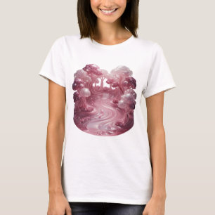 Spielerisches Silber CRYSTAL FOREST Zitat-Shirt T-Shirt
