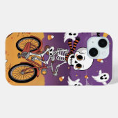 Spielerisches Skeleton Ghost Halloween iPhone /iPa Case-Mate iPhone Hülle (Rückseite (Horizontal))