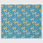 Spielerisches Sommersonnenbrillenmuster Geschenkpapier (Flach)