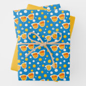 Spielerisches Sommersonnenbrillenmuster Geschenkpapier Set (Beispiel)