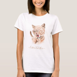 Spielerisches T - Shirt Happy Kitten - Benutzerdef