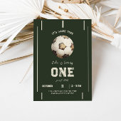 Spielerisches Thema Fußball Einladung zum Geburtst