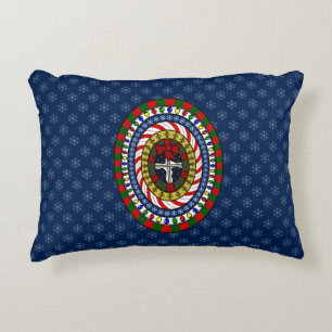 Spielerisches Weihnachtsakzent Kissen