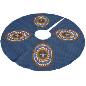 Spielerisches Weihnachtsbaumrock Polyester Weihnachtsbaumdecke (Schrägansicht)