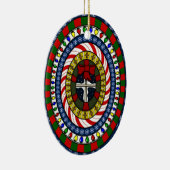 Spielerisches Weihnachtsgeschenk Keramik Ornament (Rechts)