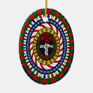 Spielerisches Weihnachtsgeschenk Keramik Ornament