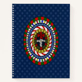 Spielerisches Weihnachtsgeschenk Notizbuch (Vorderseite)