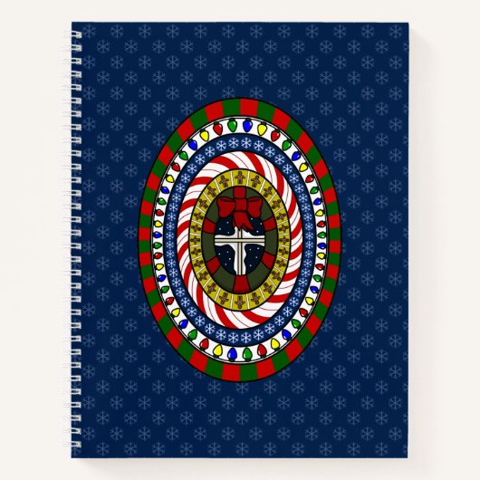 Spielerisches Weihnachtsgeschenk Notizbuch (Vorderseite)