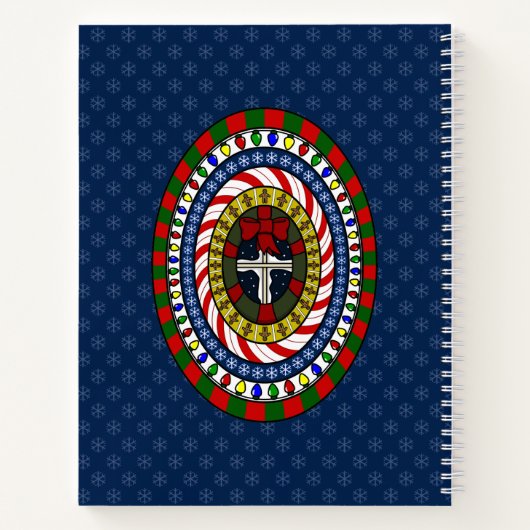 Spielerisches Weihnachtsgeschenk Notizbuch (Rückseite)