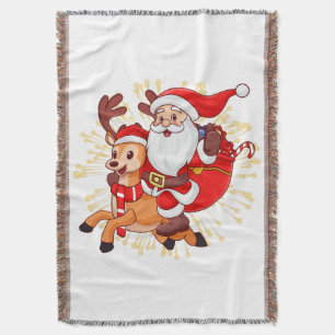 **"Spielerisches Weihnachtsmann-Design – Lustig un Decke