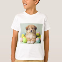Spielerisches Welpen-T-Shirt für Mädchen und Junge