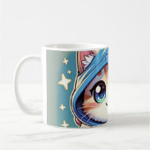 Spielerkatze in gemütlicher Umgebung Kaffeetasse (Links)