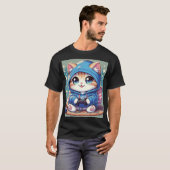 Spielerkatze in gemütlicher Umgebung T-Shirt (Vorne ganz)