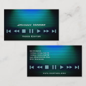 SpielerknopfmetallGlanzstreifen Visitenkarte (Vorne/Hinten)